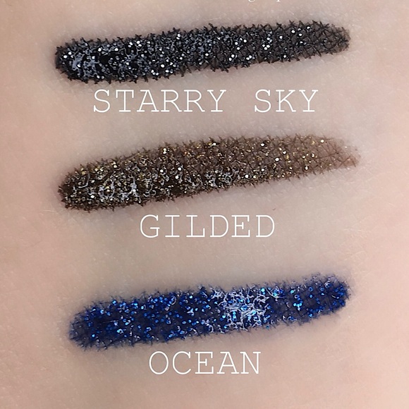 EyeSense Shimmer Gilded NEW Bronze Gold Glitter Waterproof Liquid Eyeliner - Picture 2 of 6